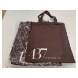 10 New 437 Cotton Totes Brown 16" x 16"