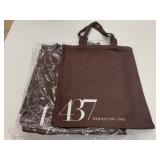 10 New 437 Cotton Totes Brown 16" x 16"