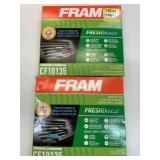 2 New Fram Cabin Air Filters CF10135