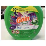 76-Pk Gain Flings 3 in 1 Laundry Detergent Pacs