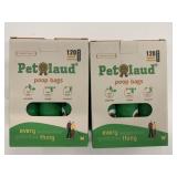 2x 120 Bags /Bx Pet Laud Poop Bags