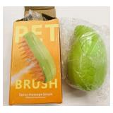 2 New Pet Spray Massage Brushes