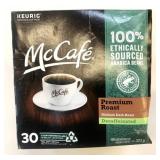 30x McCafe Premium Roast Decaf Coffee Pods
