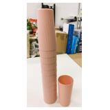 12 New 500ml Peach Colour BPA Free Tumblers