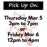 IMPORTANT! Pick up days/times: