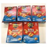 5x 180g Boxes Ritz Bits Sandwiches Cheese