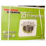 New Trainor Sports 15ft Trampoline w/Enclosure