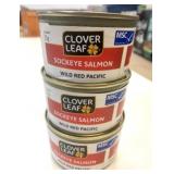 3x 213g Clover Leaf Sockeye Salmon Wild Red