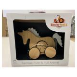 New Kinderfeets Bamboo Push & Pull Animal