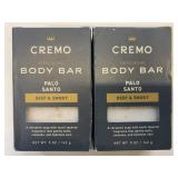 2x 142g Cremo Exfoliating Body Bar Soaps