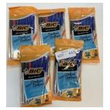 5x 8 Multi-Pks Bic Ball Pens Medium Round Stic