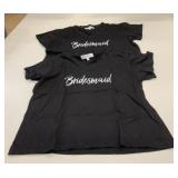 2 New Size XL Bridesmaid T-Shirts