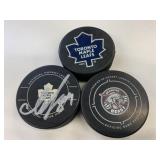 3 Ice Hockey Pucks