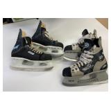 2 Pairs Used Bauer Ice Skates Size 7