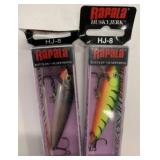 2 New Rapala Husky Jerk HJ-8 Suspending Rattlin'