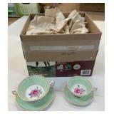 Paragon Cream Soup Bowl w/Saucers & Cups & Saucer