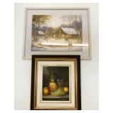 2 Signed Framed Art Work