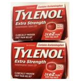 2x 24/Pk Tylenol Extra Strength EZtabs 500mg