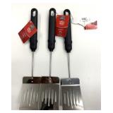 3 New Expert Grill Metal Spatulas