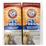 2x 700g Arm & Hammer Pet Fresh Carpet Odour