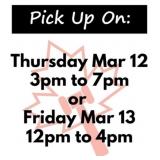 IMPORTANT! Pick up days/times: