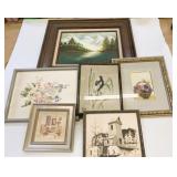 Assorted Lot of Framed Artwork