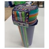 4x 709ml New TAL Colour-Changing Tumbler & Straw