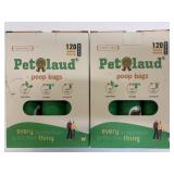 2x 120 Bags/Box Pet Laud Poop Bags