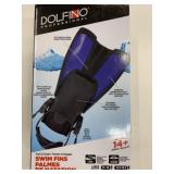 New Dolfino Pro Train & Travel Swim Fins Large