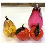 4 Glass Fruits