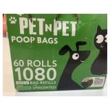 48 New Rolls Green Unscented Pet Poop Bags