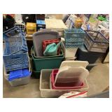 Huge Lot Of Used Totes Plus With & Without Lids