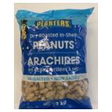 2Kg Bag Planters Dry Roasted In-Shell Peanuts