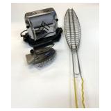 VTG Toaster, Iron & Campfire Fish Grill