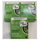3x GoBio! Organic Vegetable Bouillon Cubes 66g/ea