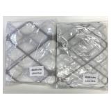 2 New White 48" x 84" Grommet Top Curtain Sheers