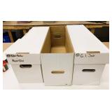 3 Long Comic Book Boxes