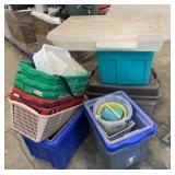 Lot of Assorted Totes, Baskets Plus