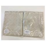 2 New Beige 48" x 96" Grommet Top Curtain Panels