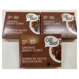 3x GoBio! Organic Brown Gravy Cubes 60g/ea