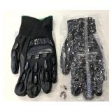 New Size L & XL Rubber Knuckle Cotton Gloves