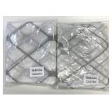 2 New White 48" x 84" Grommet Top Curtain Sheers