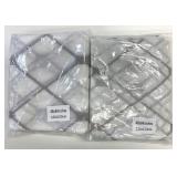 2 New White 48" x 84" Grommet Top Curtain Sheers