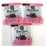 3x 100G Bean Bark Dark Chocolate w/Cranberries