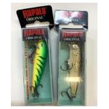 2 New Rapala Original F-7 Floating Lures