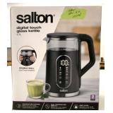 New/Open Box Salton 1.7L Digital Touch Glass