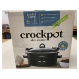 6Qt Oval Crockpot Slow Cooker *Used Once Like New