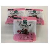 3x 100G Bean Bark Dark Chocolate w/Cranberries