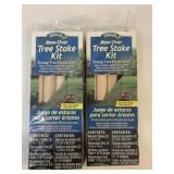 2 New Gardeneer Mow-Over Tree Stake Kits
