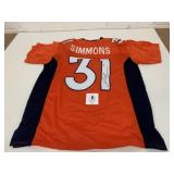 Signed w/COA Simmons Denver Broncos Jersey